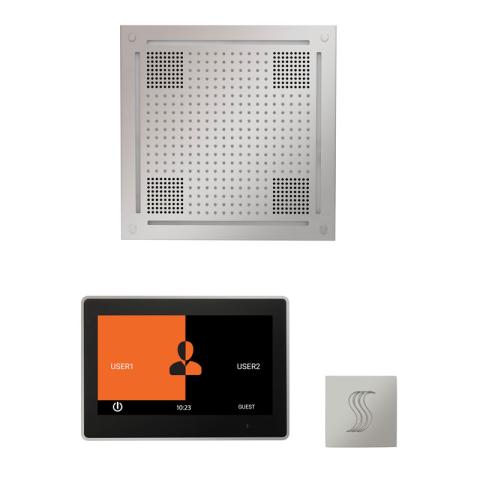Thermasol Wellness Hydrovive Steam Package with 7" ThermaTouch Square | WHSTP7S
